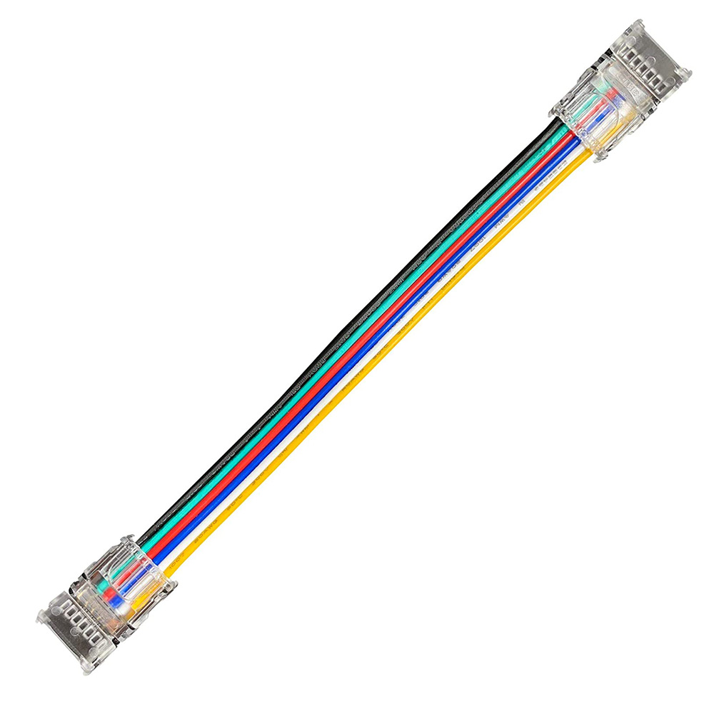 6 Pins Hippo Led Strip connectors Connectors (14 cm Wire) For RGBCCT LED Strip light